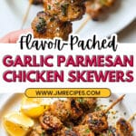 Garlic Parmesan Chicken Skewers Recipe