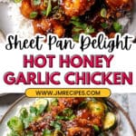 Sheet Pan Hot Honey Garlic Chicken and Zucchini Recipe