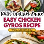 Easy Chicken Gyros & Tzatziki Sauce Recipe