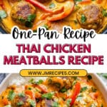 One-Pan Thai Chicken Meatballs Recipe