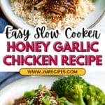 Slow Cooker Honey Garlic Chicken Recipe