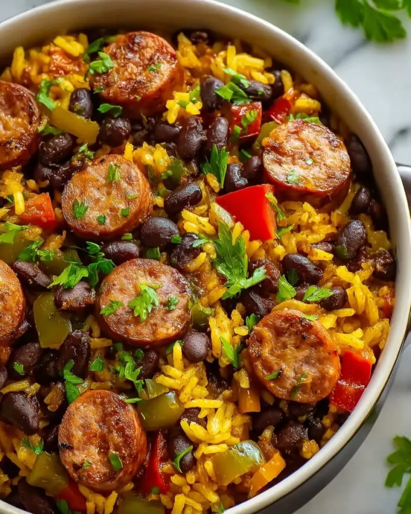 Hearty Black Beans and Rice with Smoked Sausage Recipe