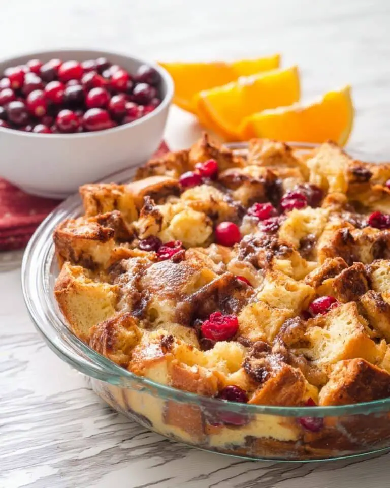 Cranberry Cinnamon Roll Bake Recipe