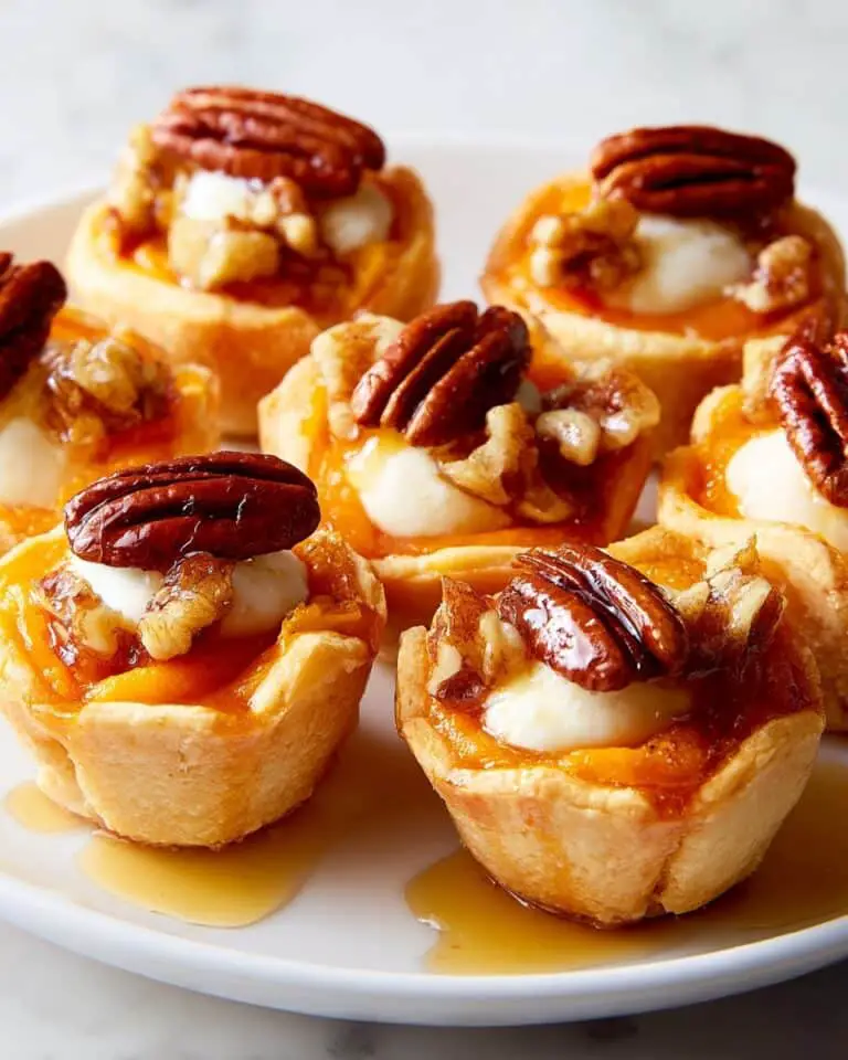 Sweet Potato Crescent Bites with Marshmallows and Pecan Topping Recipe