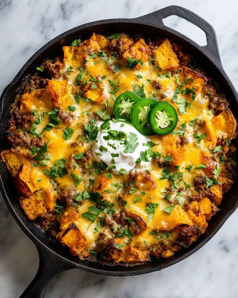 Leftover Turkey Pumpkin Enchilada Skillet Recipe