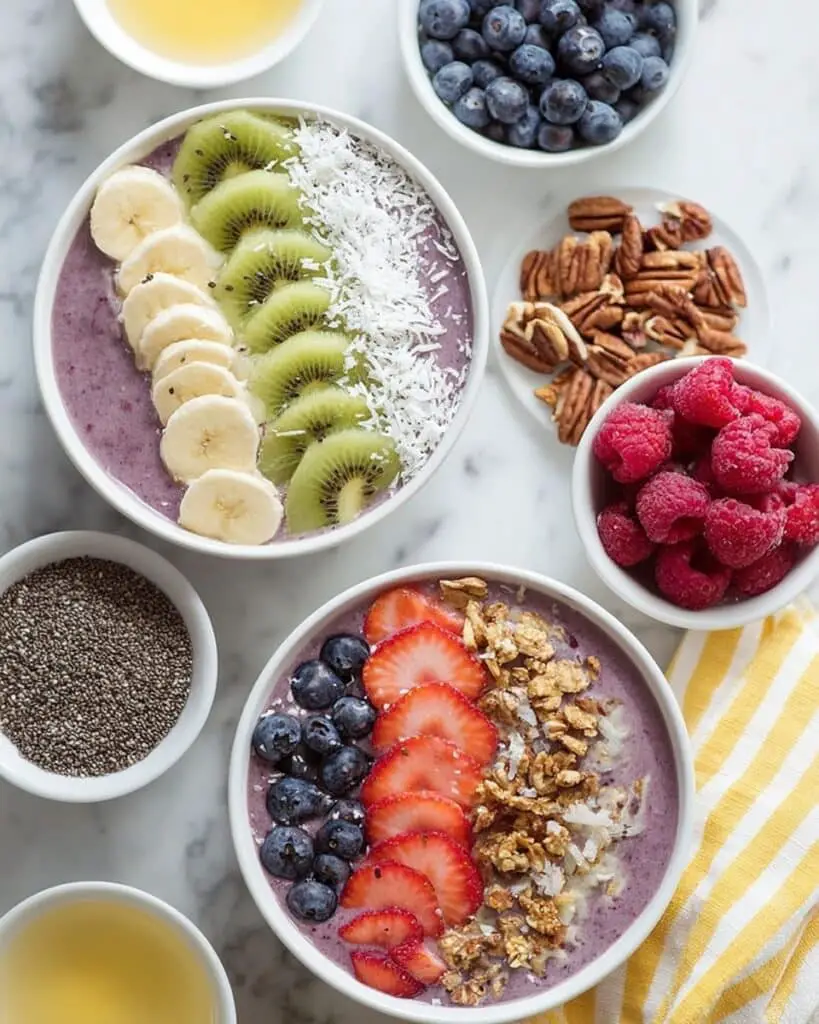Healthy Acai Bowls with Fresh Toppings Recipe