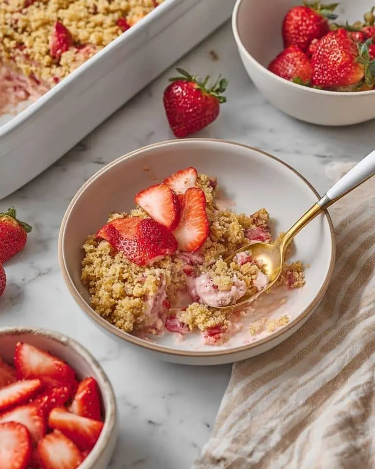 Strawberries and Cream Baked Oatmeal Recipe