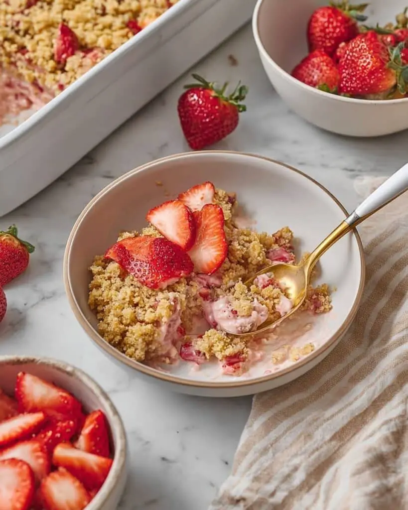 Strawberries and Cream Baked Oatmeal Recipe