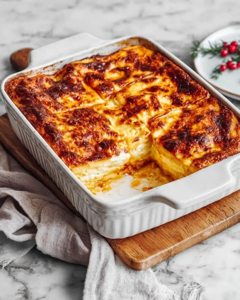 Keto Cauliflower Breakfast Casserole with Sausage and Cheese Recipe