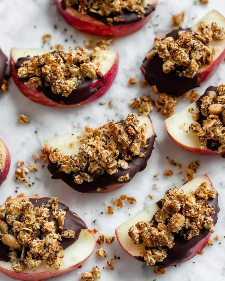 Healthy Apple Snacks with Granola Recipe