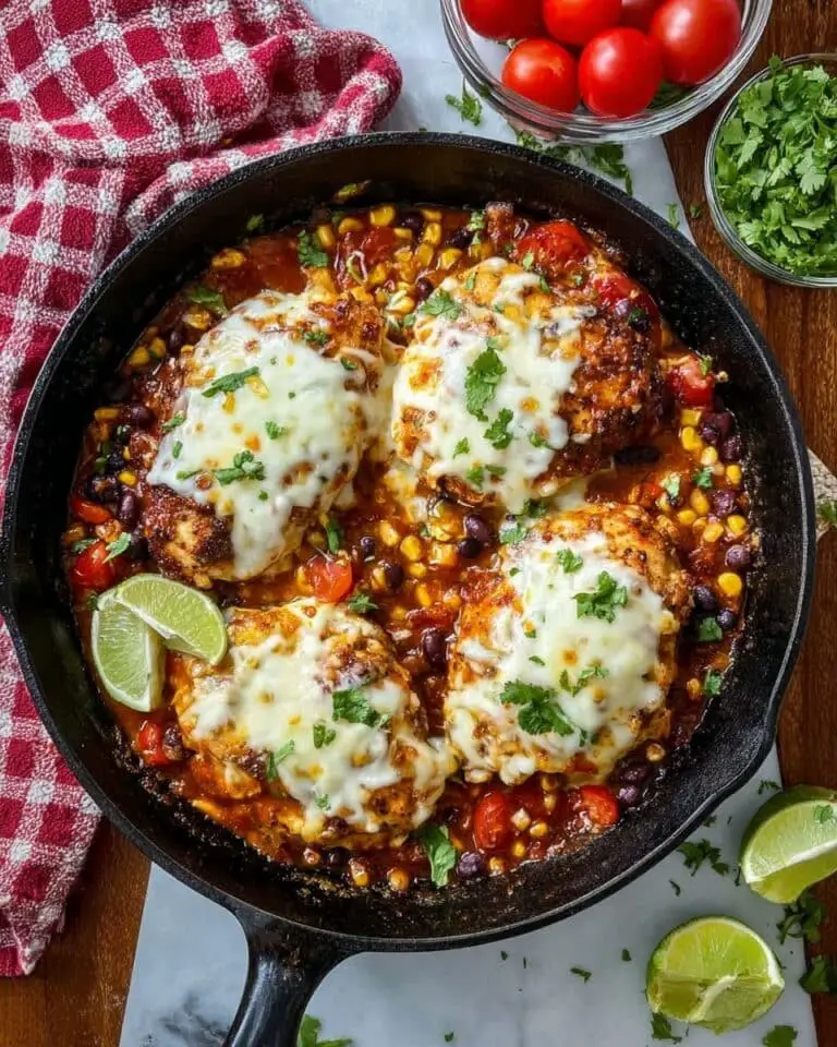 Santa Fe Chicken with Black Beans, Corn, and Cheese Recipe