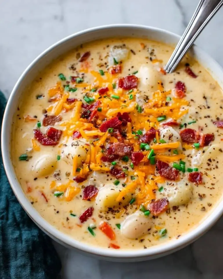 Bacon Cheddar Gnocchi Soup Recipe