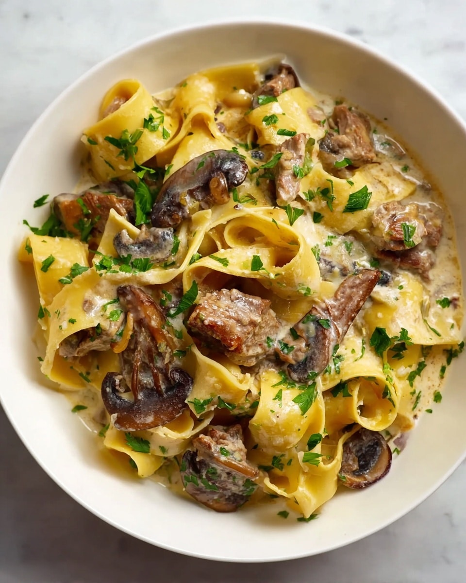 Slow Cooker Creamy Beef Pappardelle Recipe