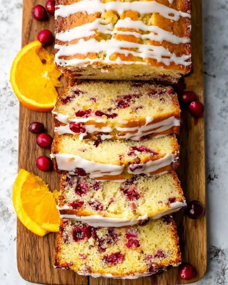 Cranberry Orange Bread with Bright Citrus Glaze Recipe