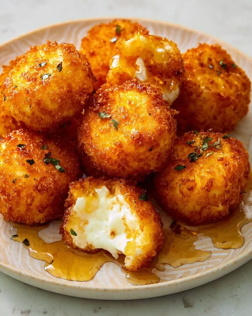 Fried Goat Cheese Bites with Honey and Fresh Thyme Recipe
