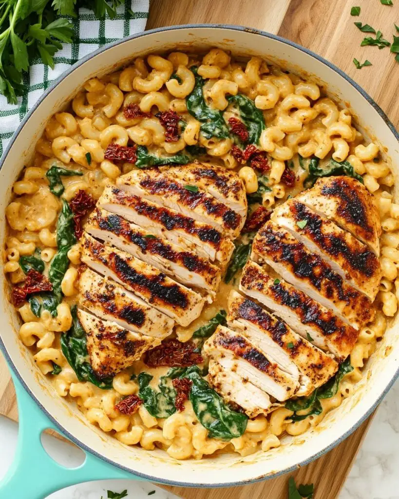 Tuscan Chicken Mac and Cheese Recipe