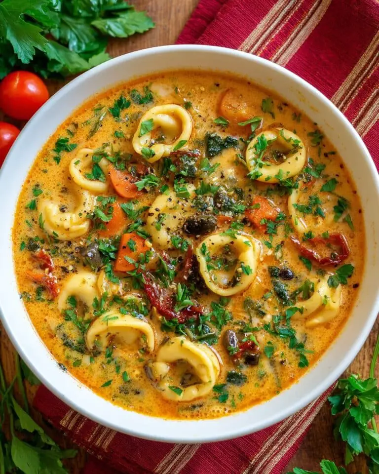 Tortellini Soup with Spinach Recipe