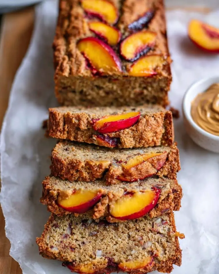 Cinnamon Peach Banana Bread Recipe