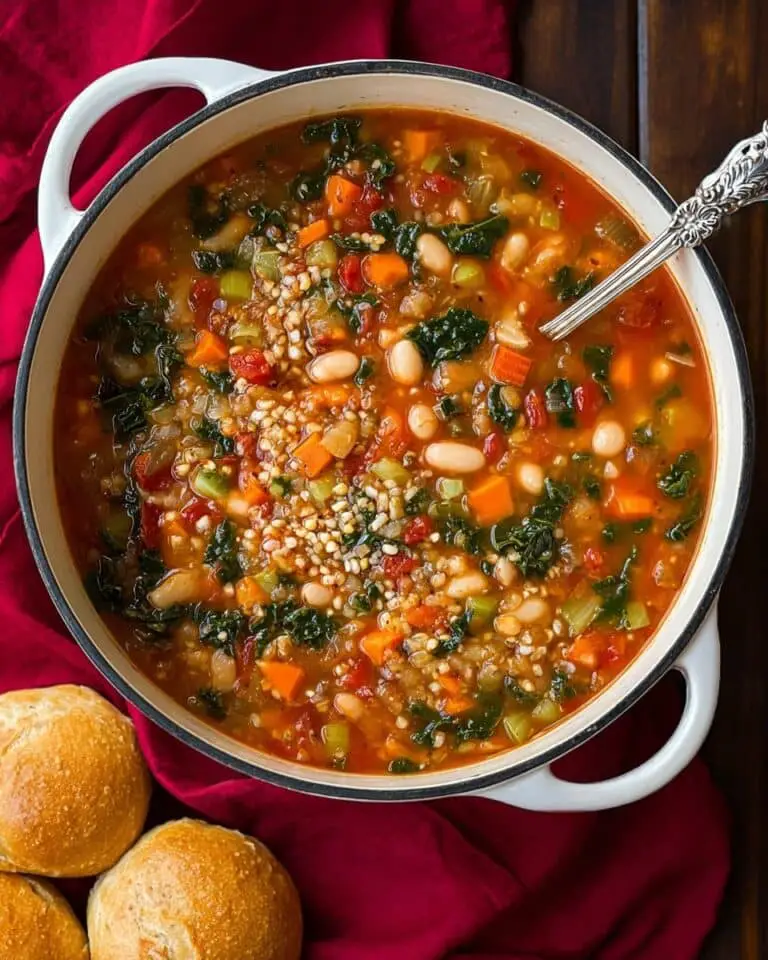 Mediterranean Kale, Cannellini and Farro Stew Recipe