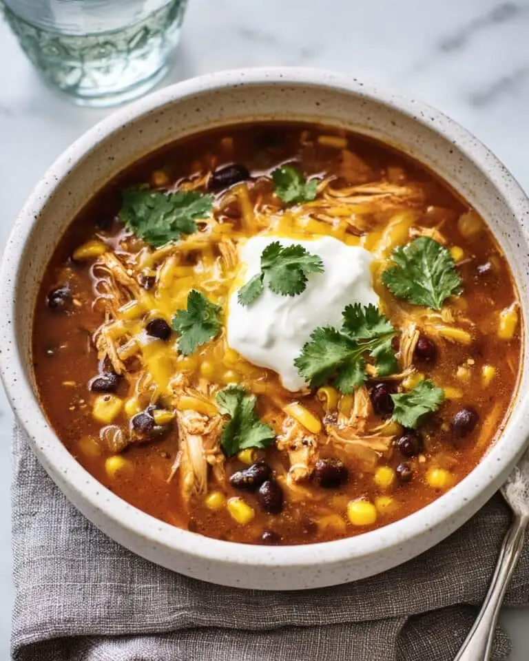 Slow Cooker Chicken Enchilada Soup Recipe