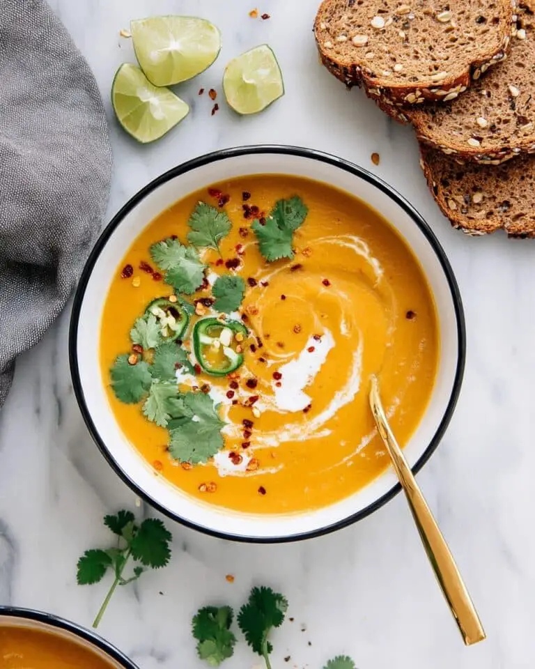 Curry Sweet Potato and Red Lentil Soup Recipe