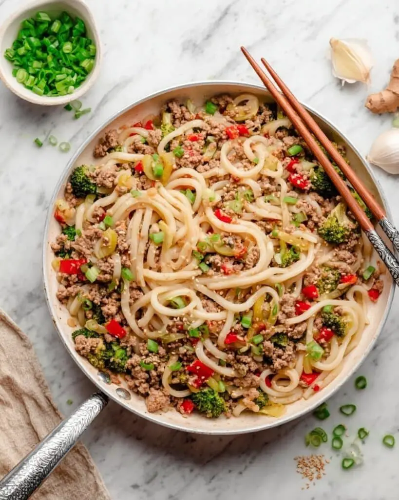 Ground Beef Stir Fry with Broccoli and Bell Peppers Recipe