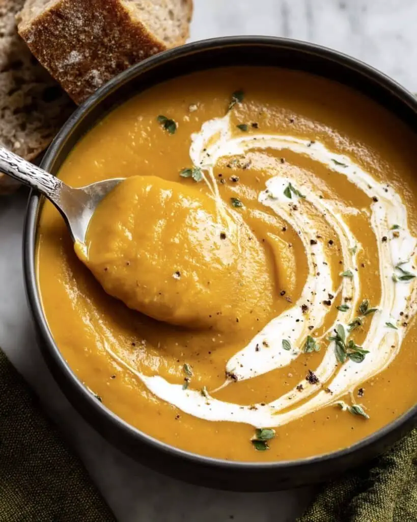 Butternut Squash Soup with Sage and Smoked Paprika Recipe