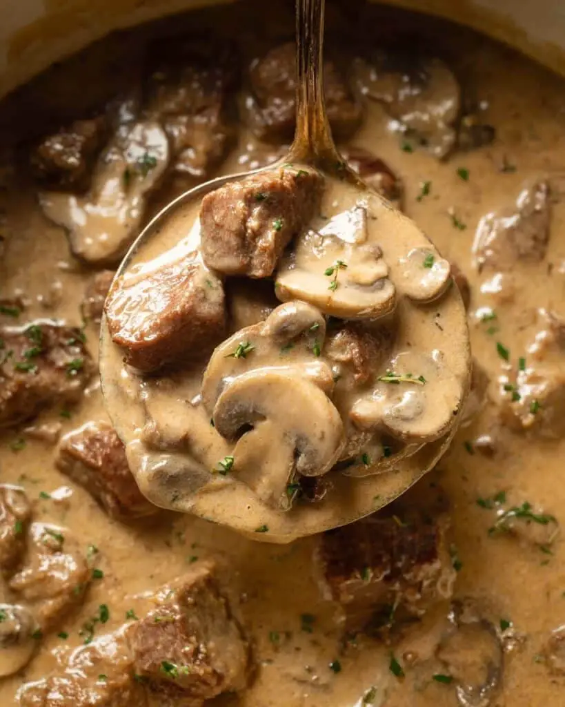Slow Cooker Beef Stroganoff Recipe