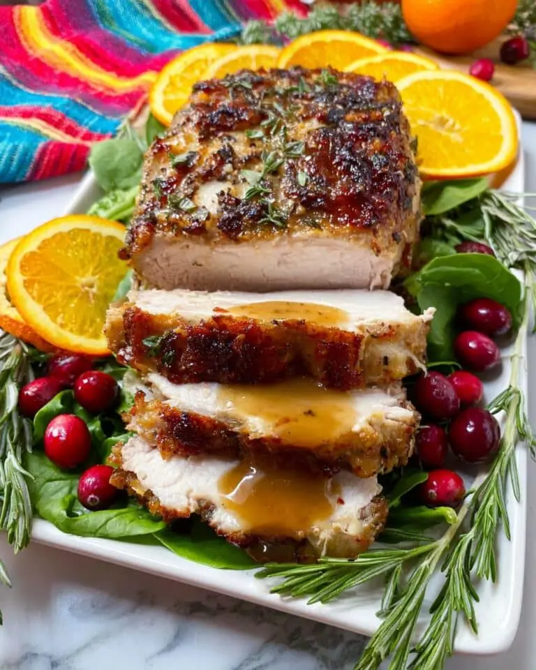 Slow Cooker Turkey Breast with Herb Butter and Crispy Finish Recipe