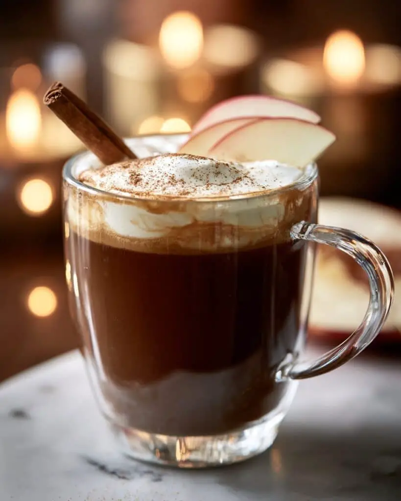 Pumpkin Apple Cider with Cinnamon Whipped Cream Recipe