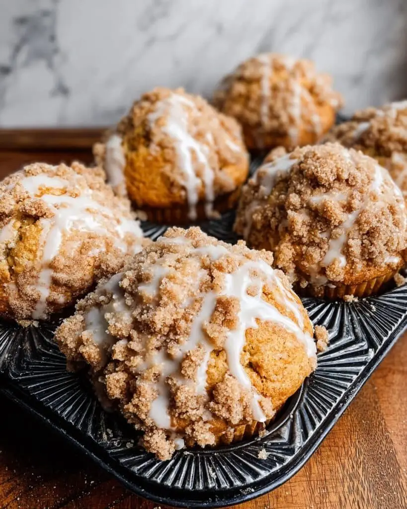 Pumpkin Streusel Muffins with Icing Recipe