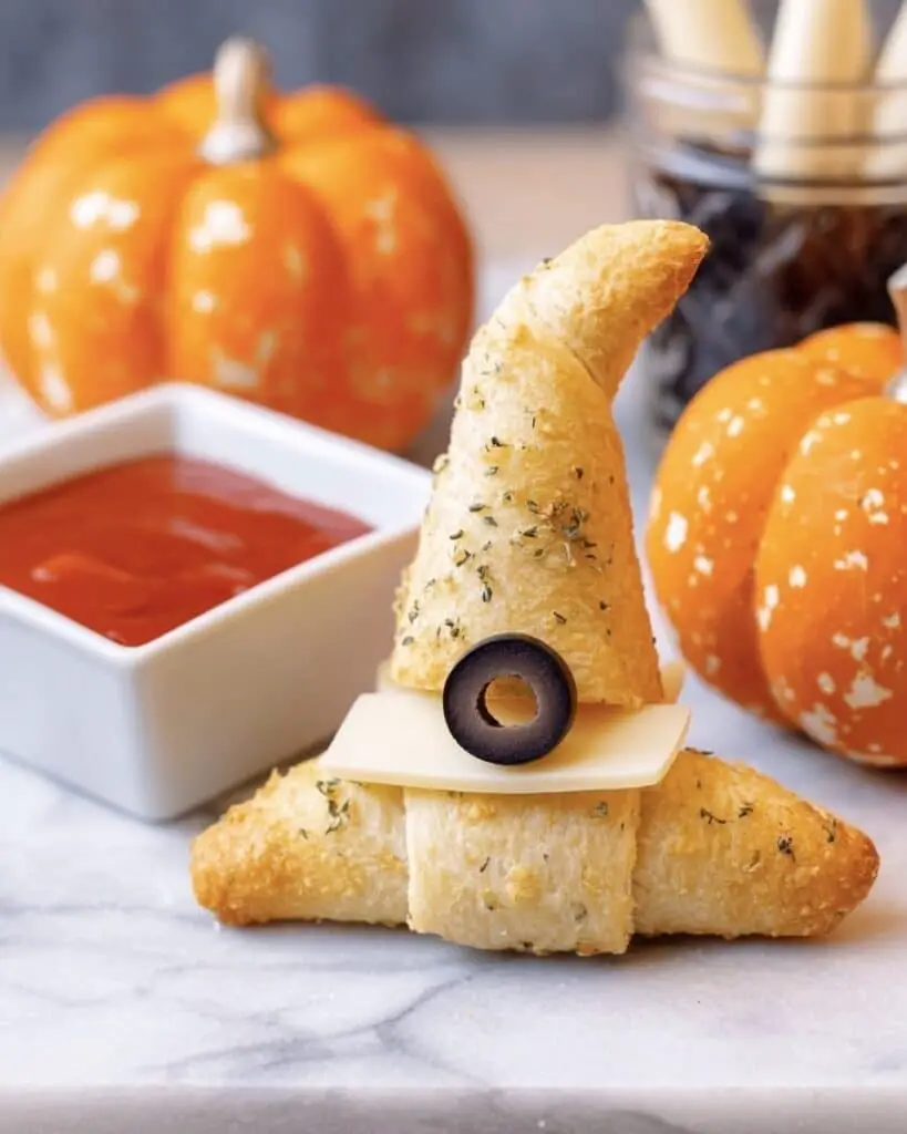 Halloween Crescent Roll Witches Hats Recipe