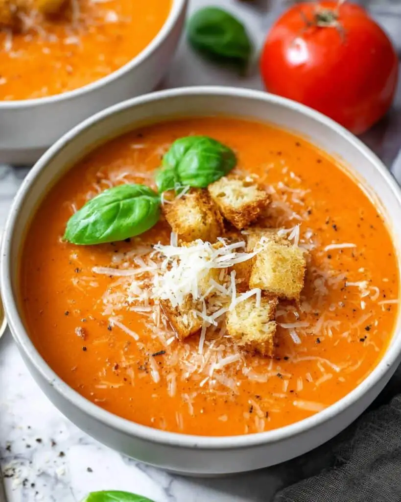 Fresh Roasted Tomato Basil Soup Recipe