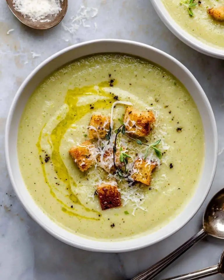 Creamy Zucchini and Cannellini Bean Soup Recipe
