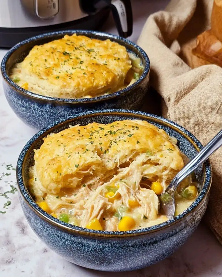 Slow Cooker Chicken and Cheddar Bay Biscuit Dumplings Recipe