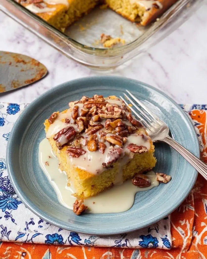 Easy Southern Praline Pecan Cake With Butter Sauce Recipe