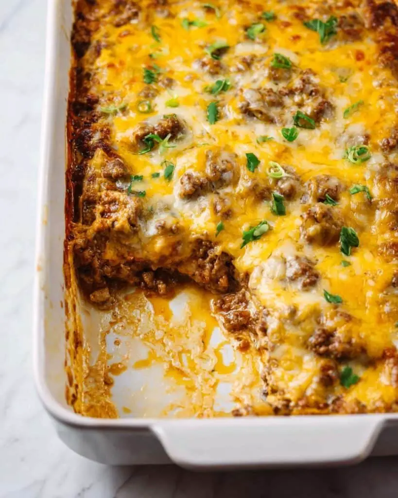 5-Ingredient Ground Beef Casserole Recipe