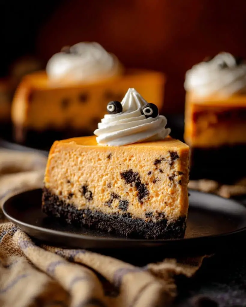 Halloween Cookies & Cream Cheesecake with Whipped Ghosts Recipe
