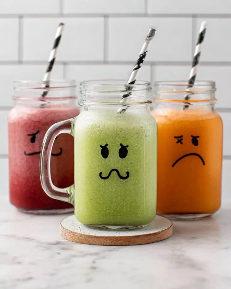 Halloween Monster Face Smoothies Recipe