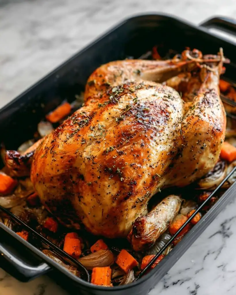 Thanksgiving Roast Turkey with Aromatics and Wine Recipe