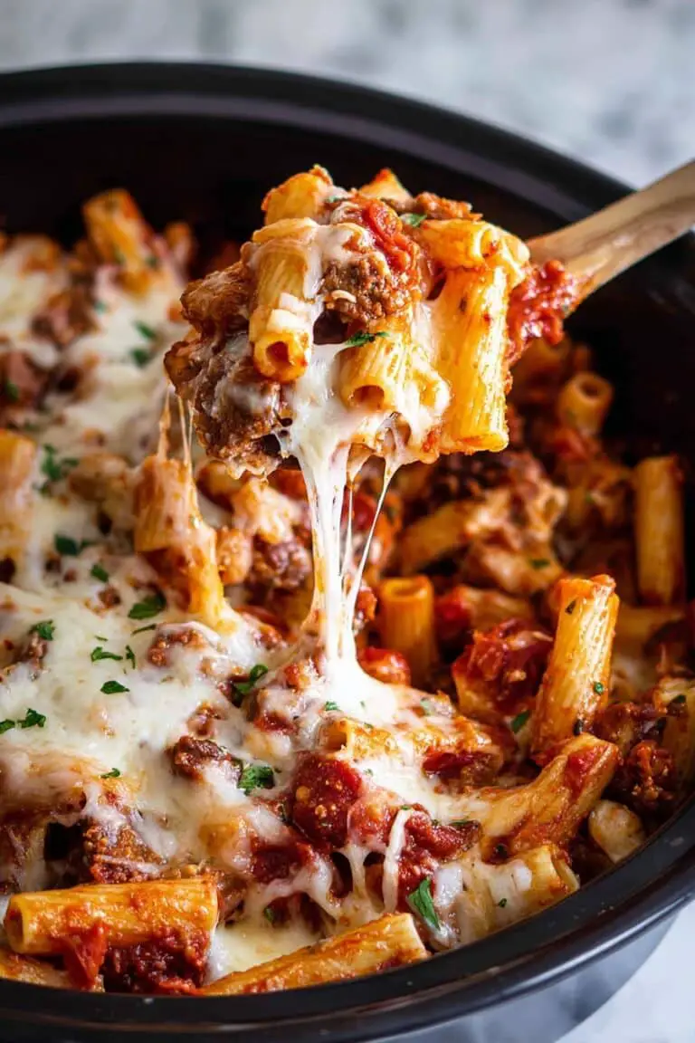 Slow Cooker Baked Ziti Recipe