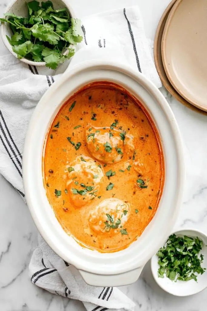 Slow Cooker Creamy Tomato Basil Chicken Recipe