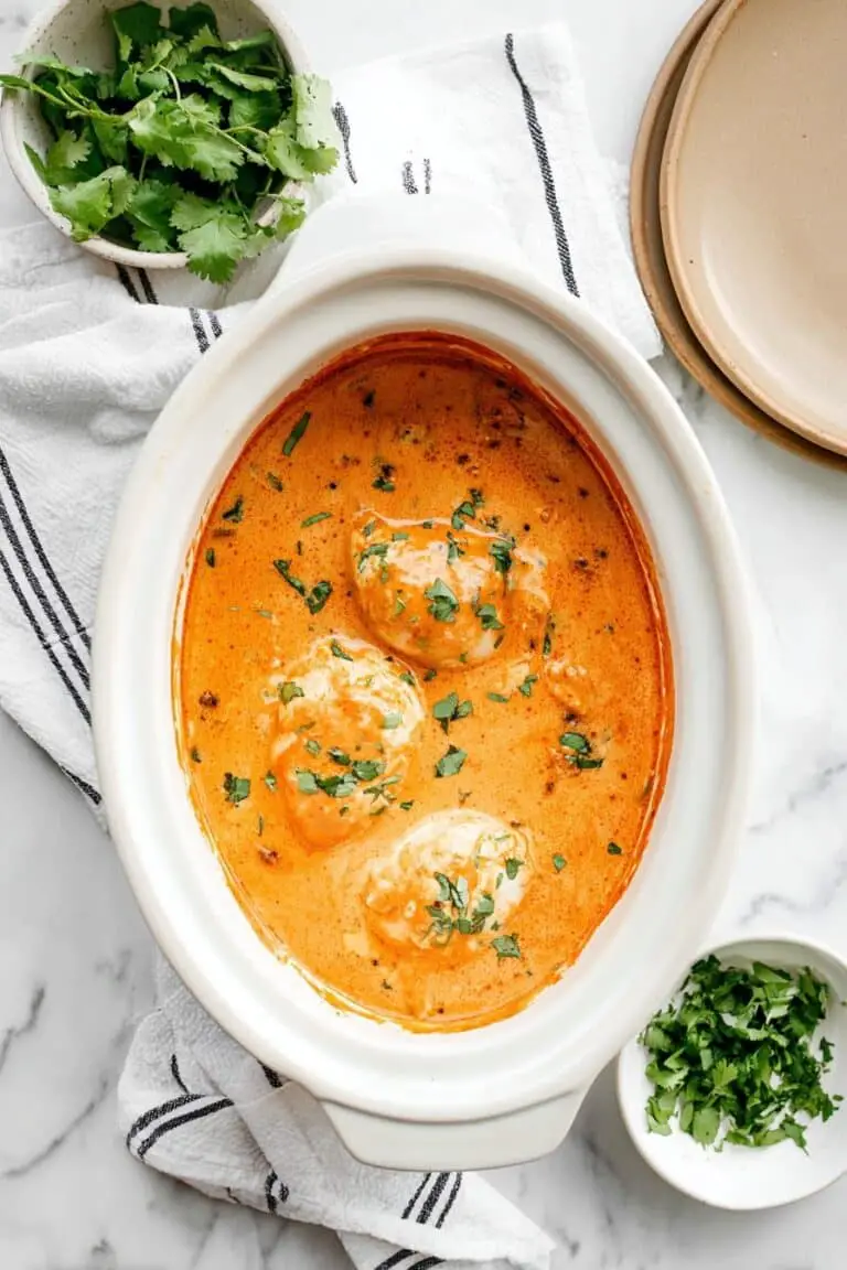 Slow Cooker Creamy Tomato Basil Chicken Recipe