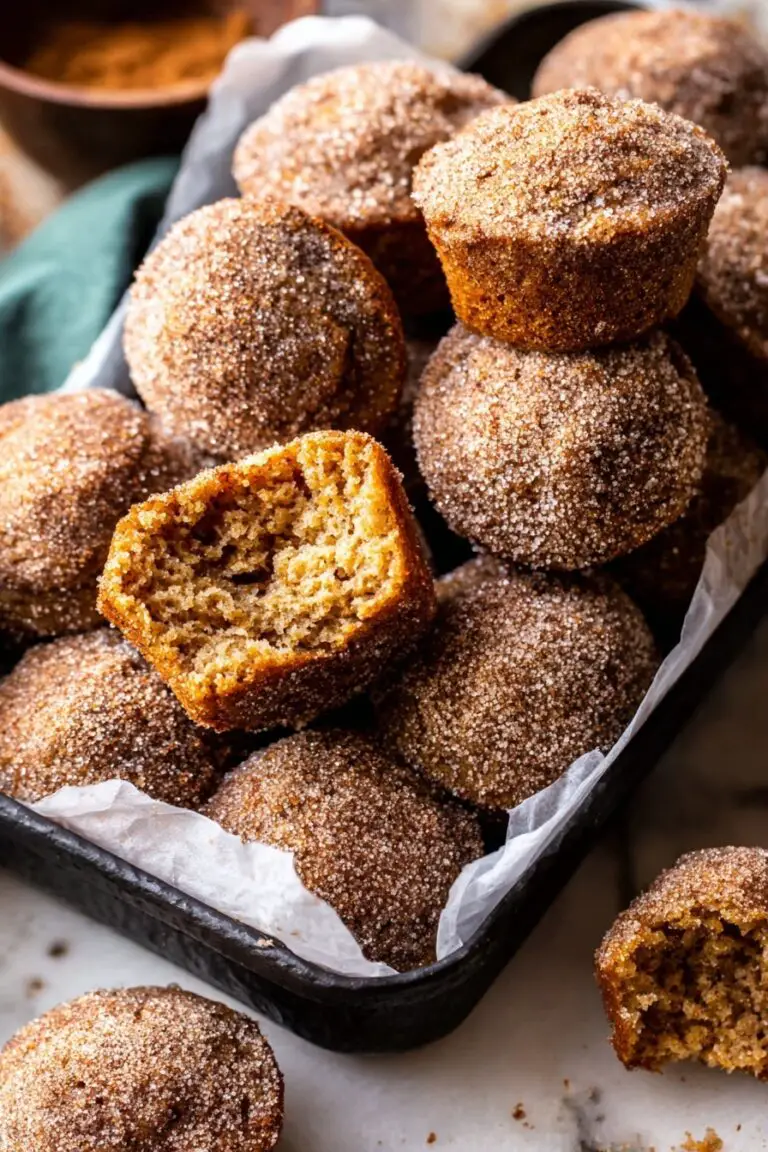 Baked Cinnamon Sugar Apple Cider Doughnut Holes Recipe