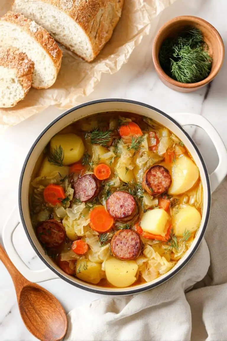Kielbasa and Cabbage Soup Recipe
