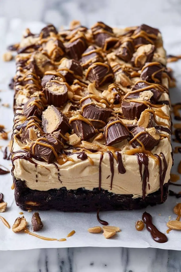 Chocolate Peanut Butter Cake for a Crowd Recipe
