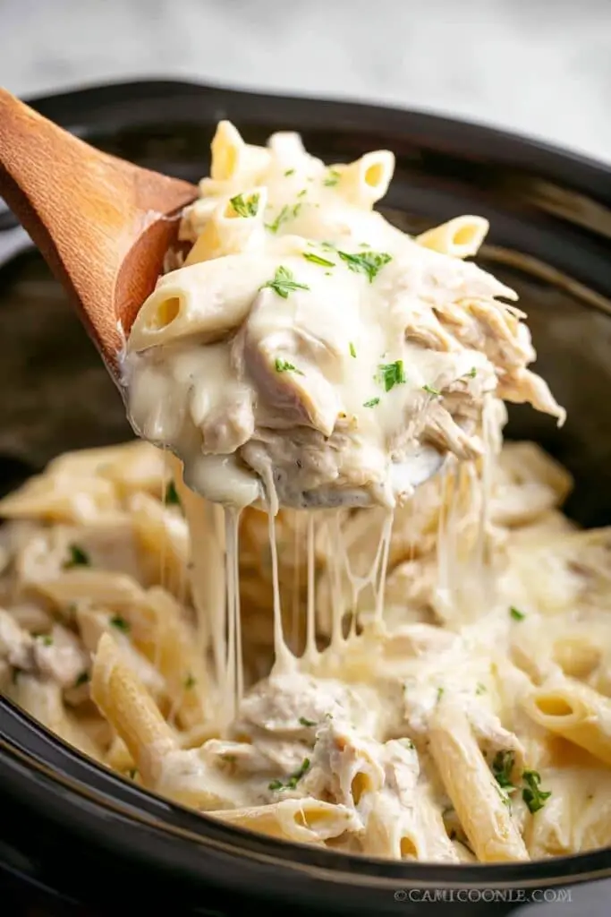 Crock Pot Chicken Alfredo Casserole Recipe