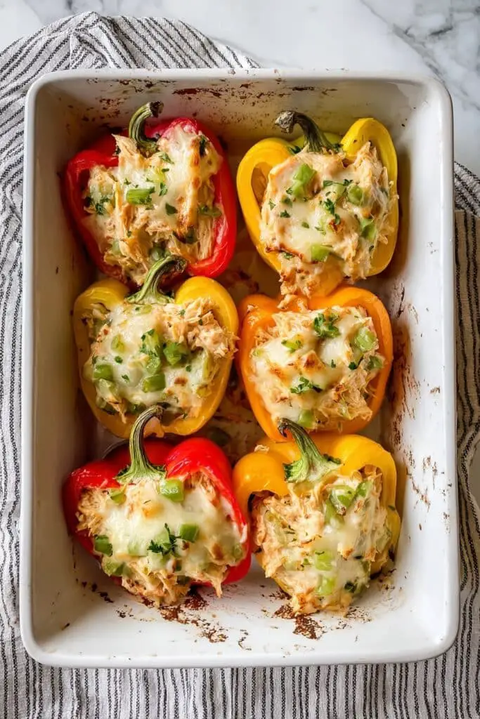 Creamy Chicken Stuffed Peppers Recipe