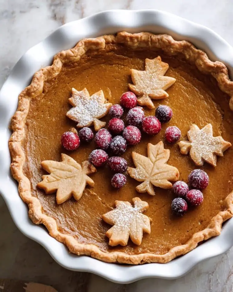 The Great Pumpkin Pie Recipe with Sugared Cranberries Recipe