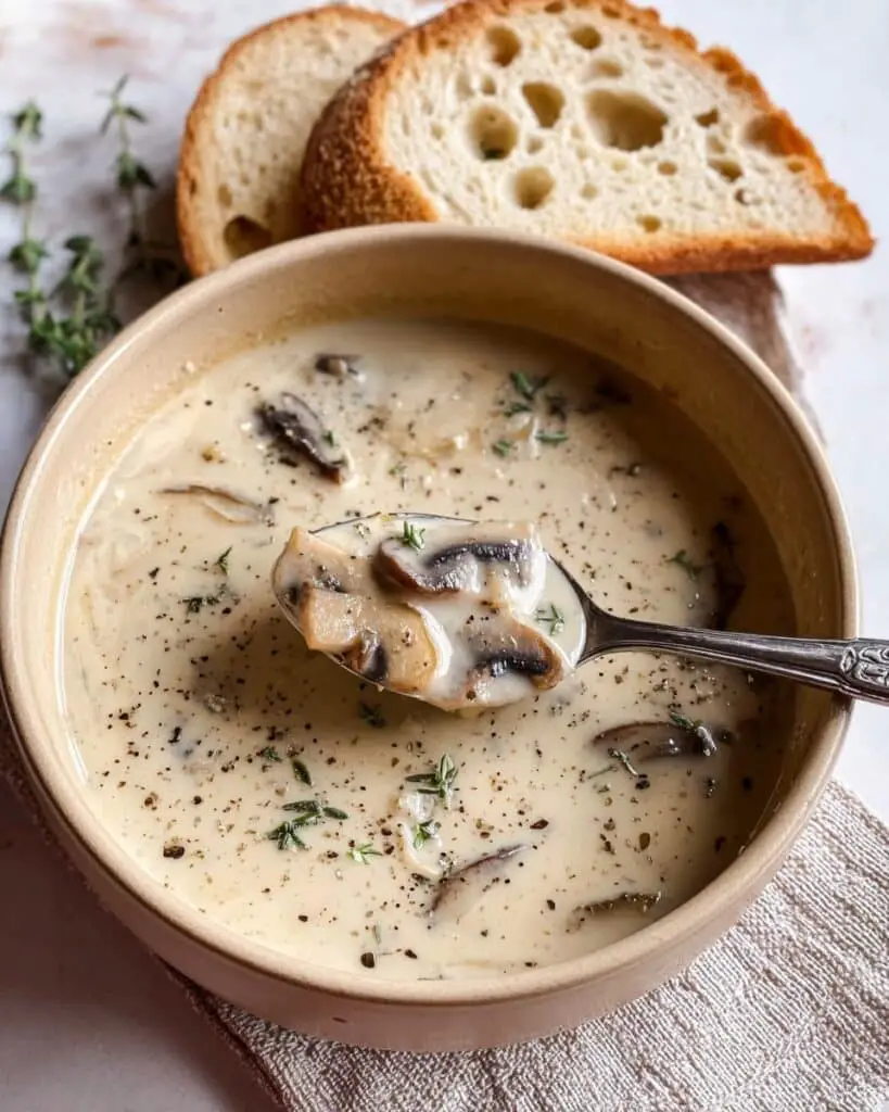 Creamy Mushroom Soup Recipe